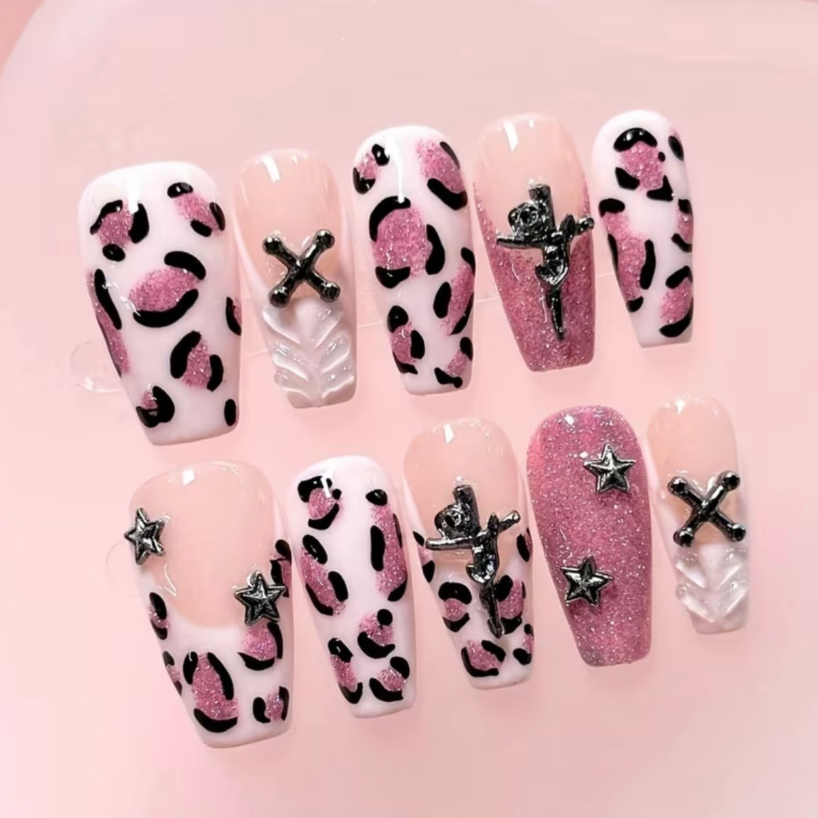 Pink Panthress Nails