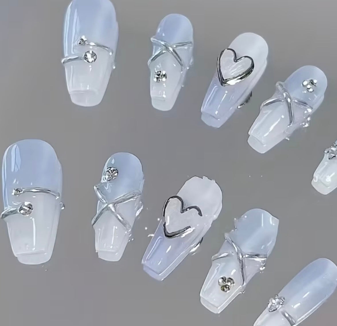 Heart Cold Nails