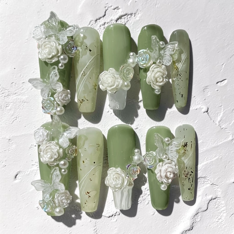 Camellia Flower Nails