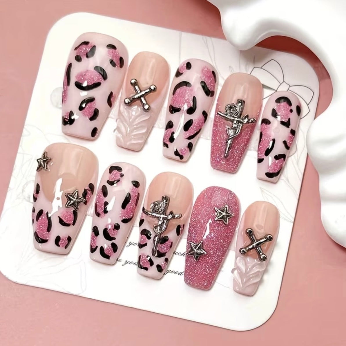 Pink Panthress Nails