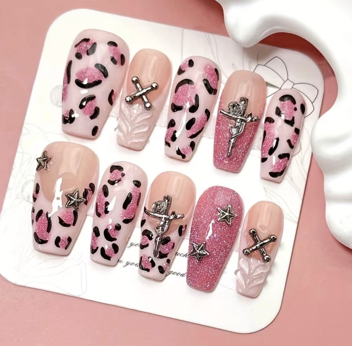 Pink Panthress Nails