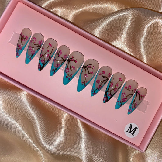 Japanese Blossom Nails