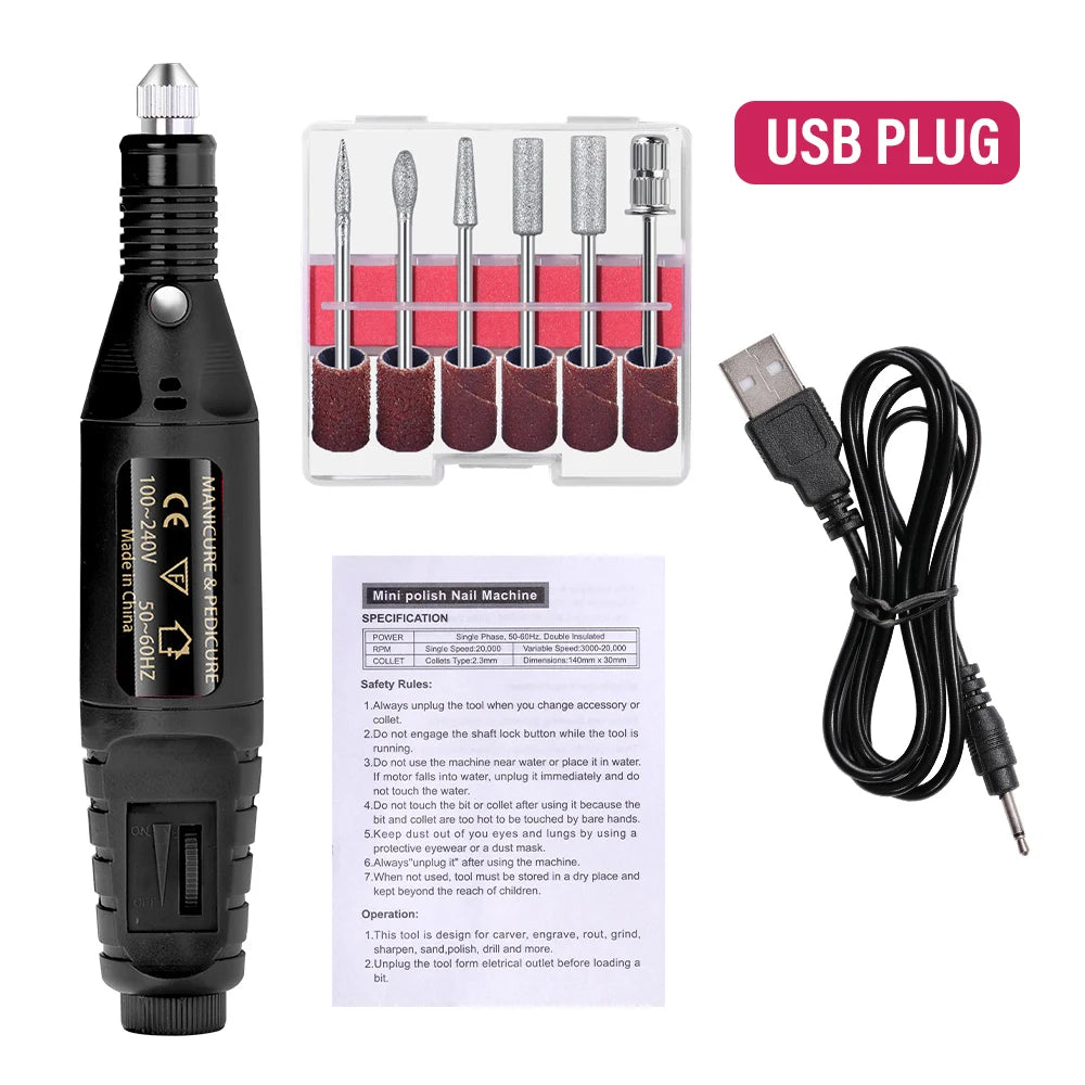 Electric Nail Sander Set