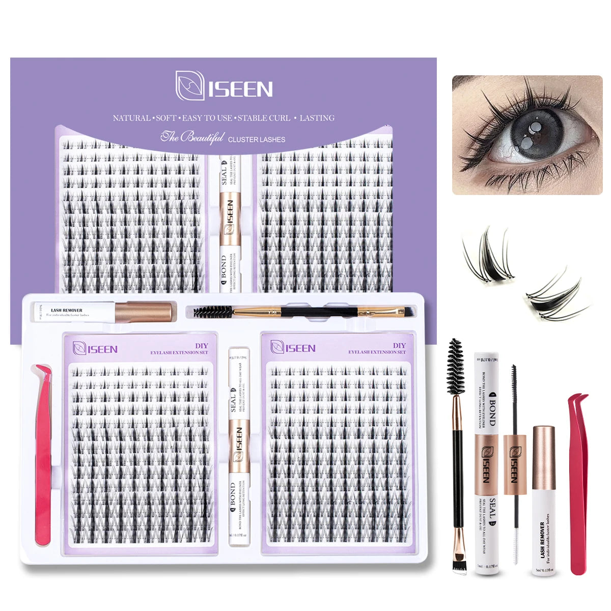 Eyelashes Cluster Cat Eye Natural long