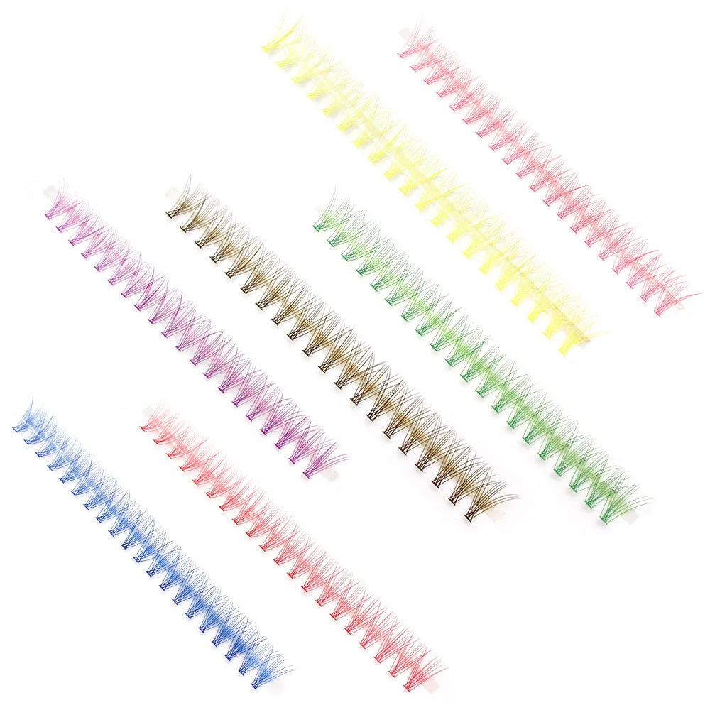3D Russian Curly Thin Eyelash Clusters