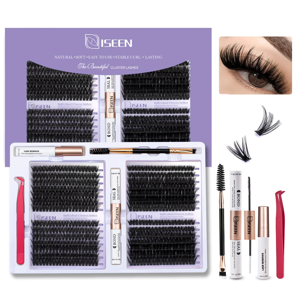 Eyelashes Cluster Cat Eye Natural long