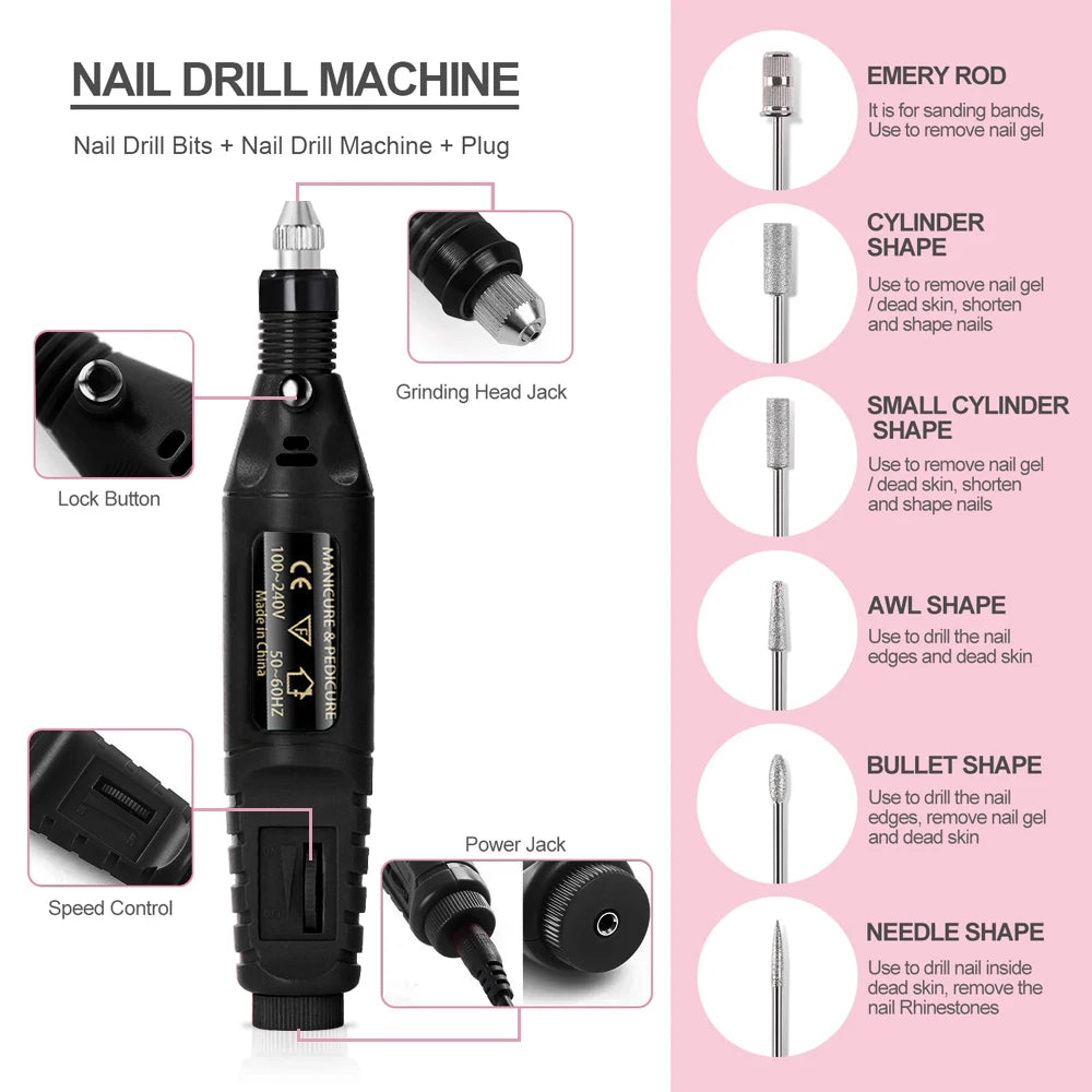 Electric Nail Sander Set