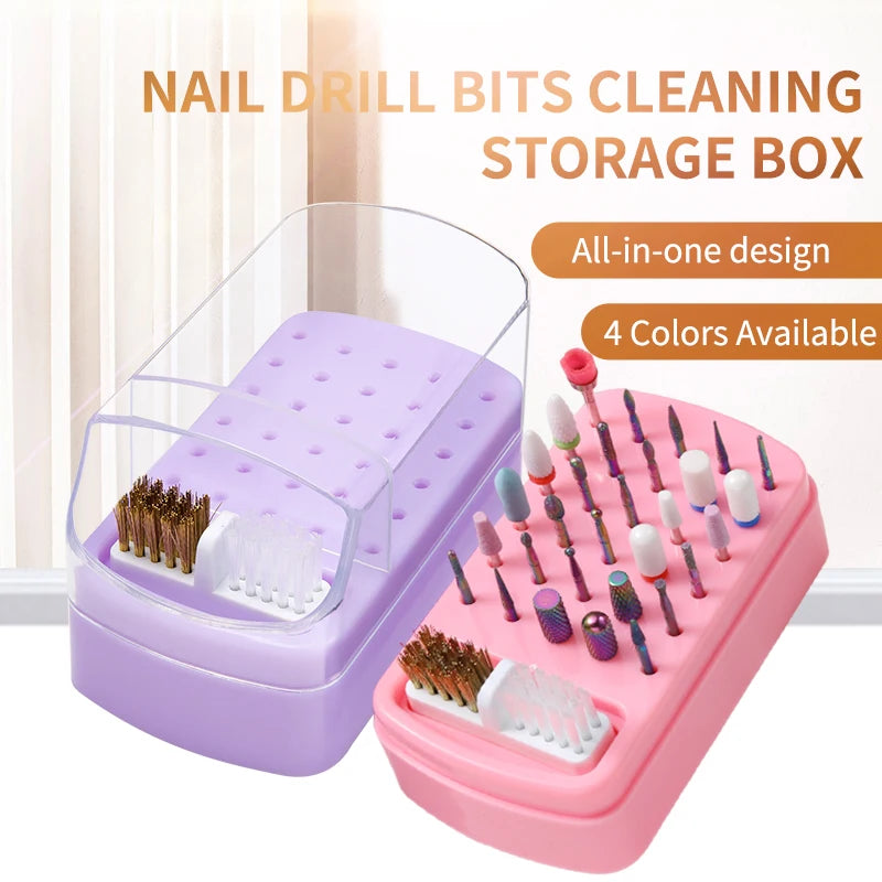 Nail Drill Bits Organizer Box