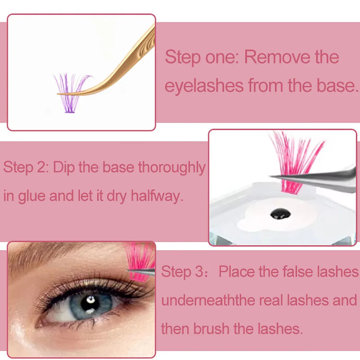 Colorful Individual Eyelash Extensions
