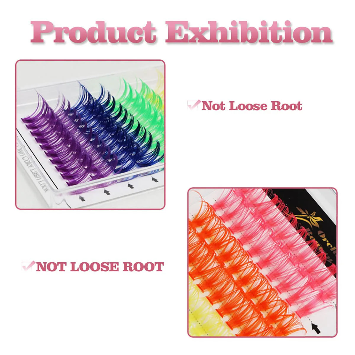 Colorful Individual Eyelash Extensions