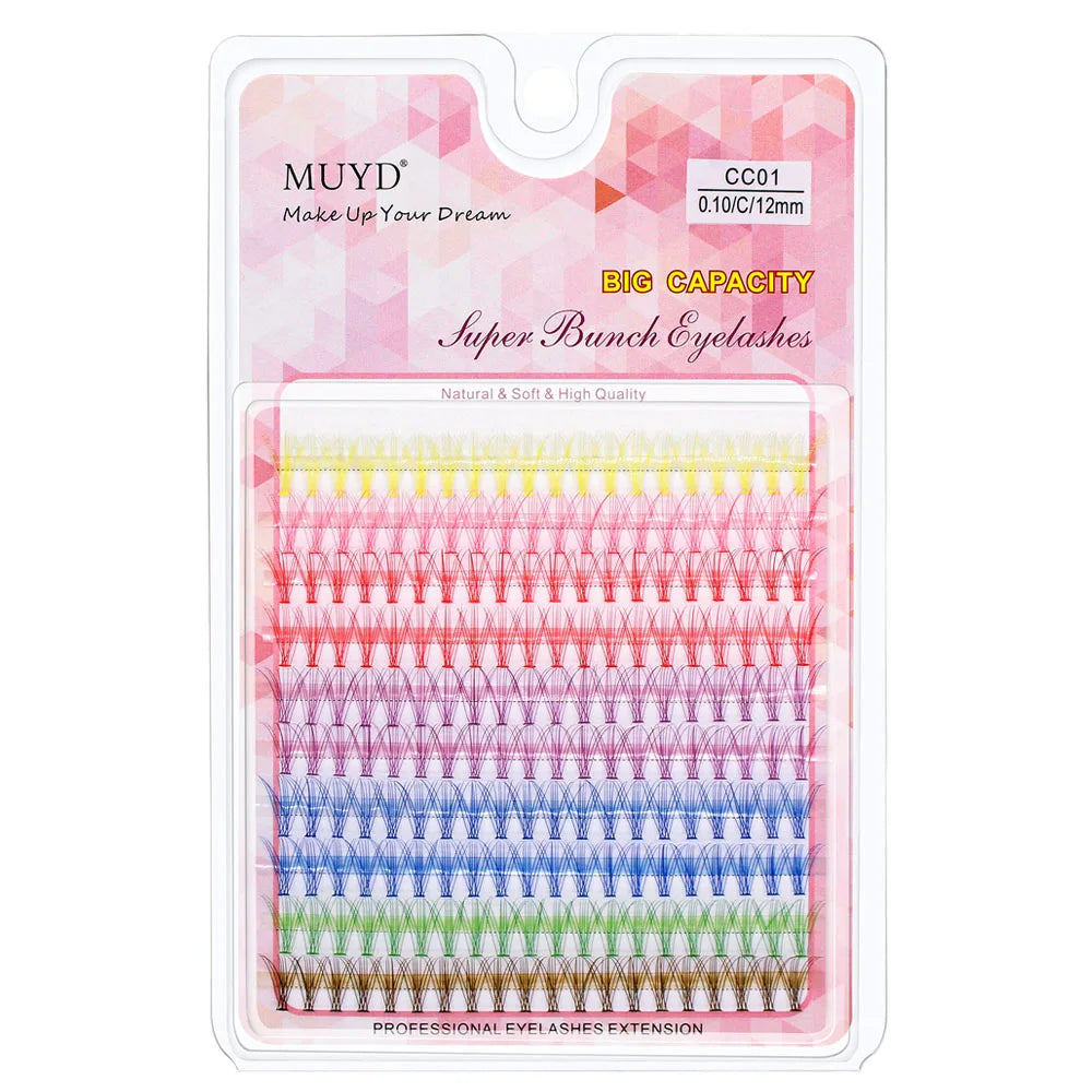 3D Russian Curly Thin Eyelash Clusters