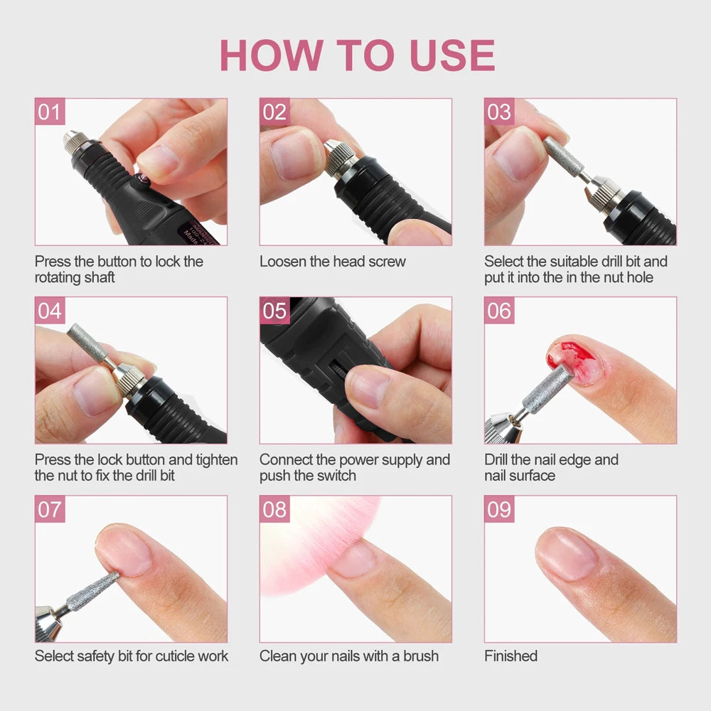 Electric Nail Sander Set