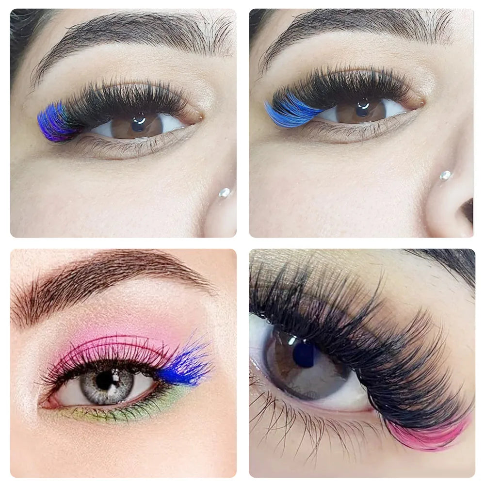 3D Russian Curly Thin Eyelash Clusters