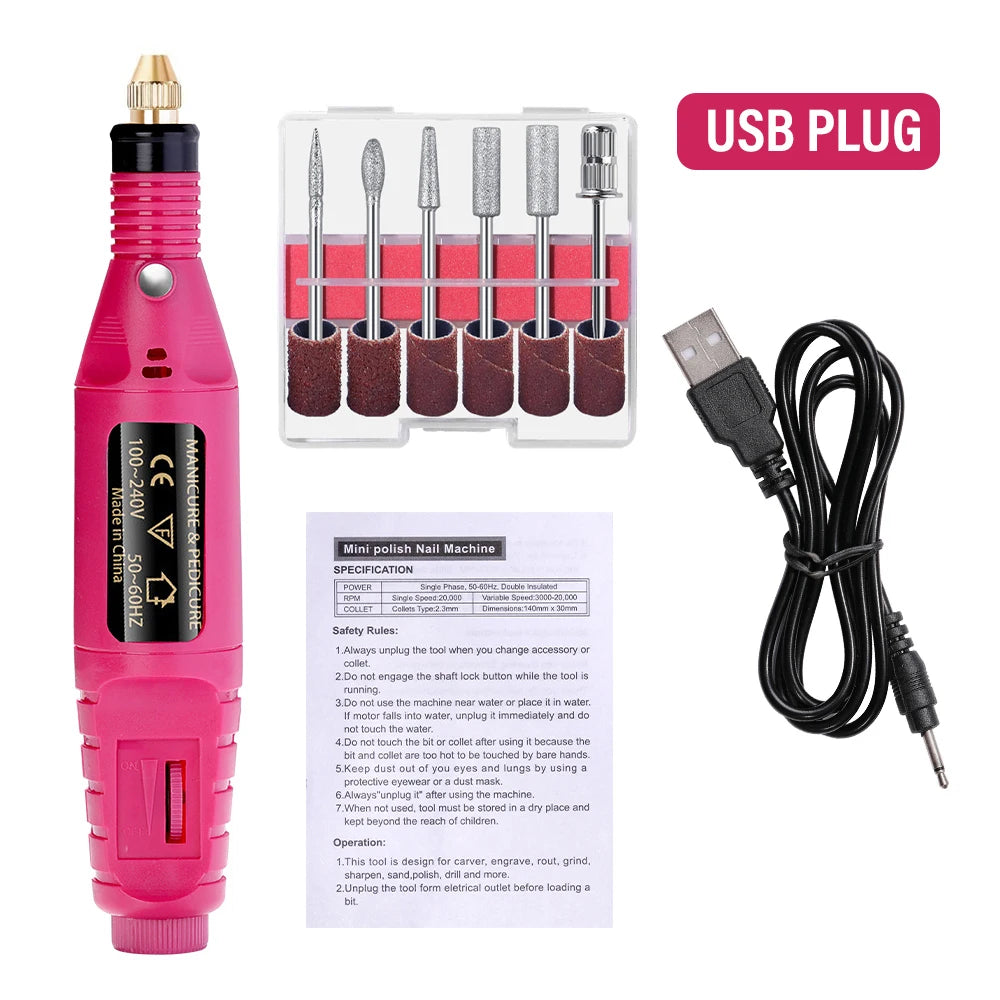 Electric Nail Sander Set