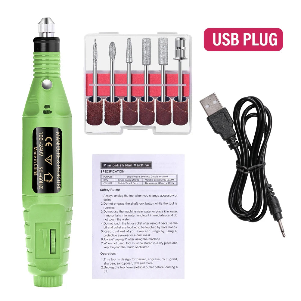 Electric Nail Sander Set