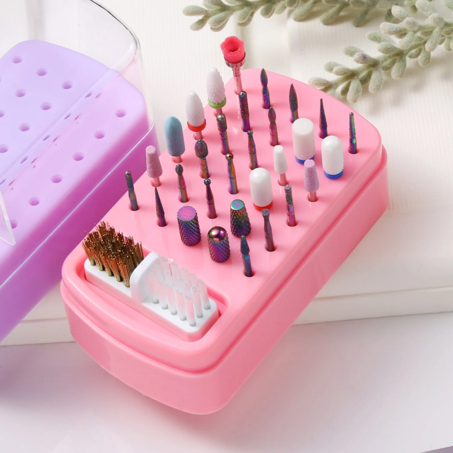 Nail Drill Bits Organizer Box