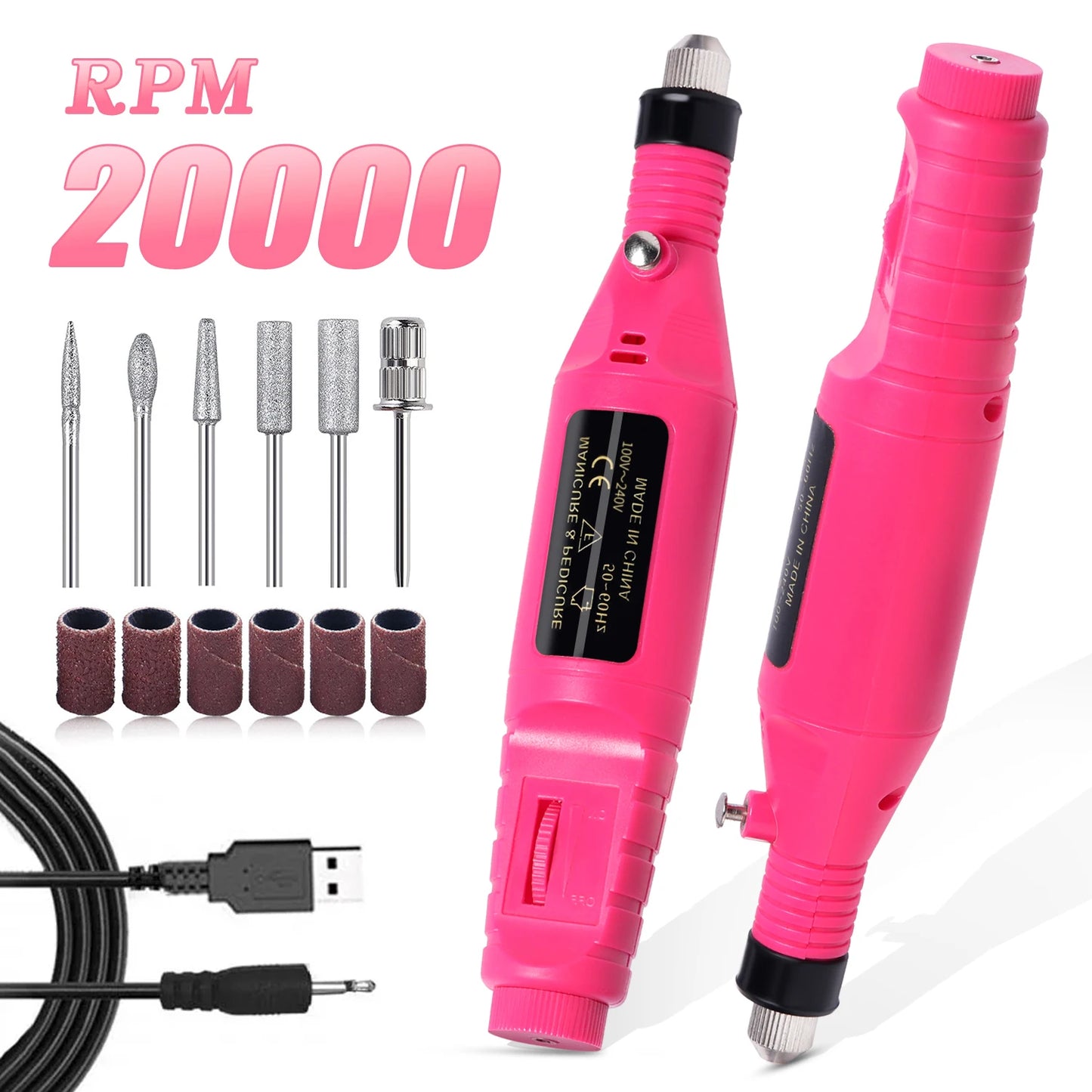 Electric Nail Sander Set