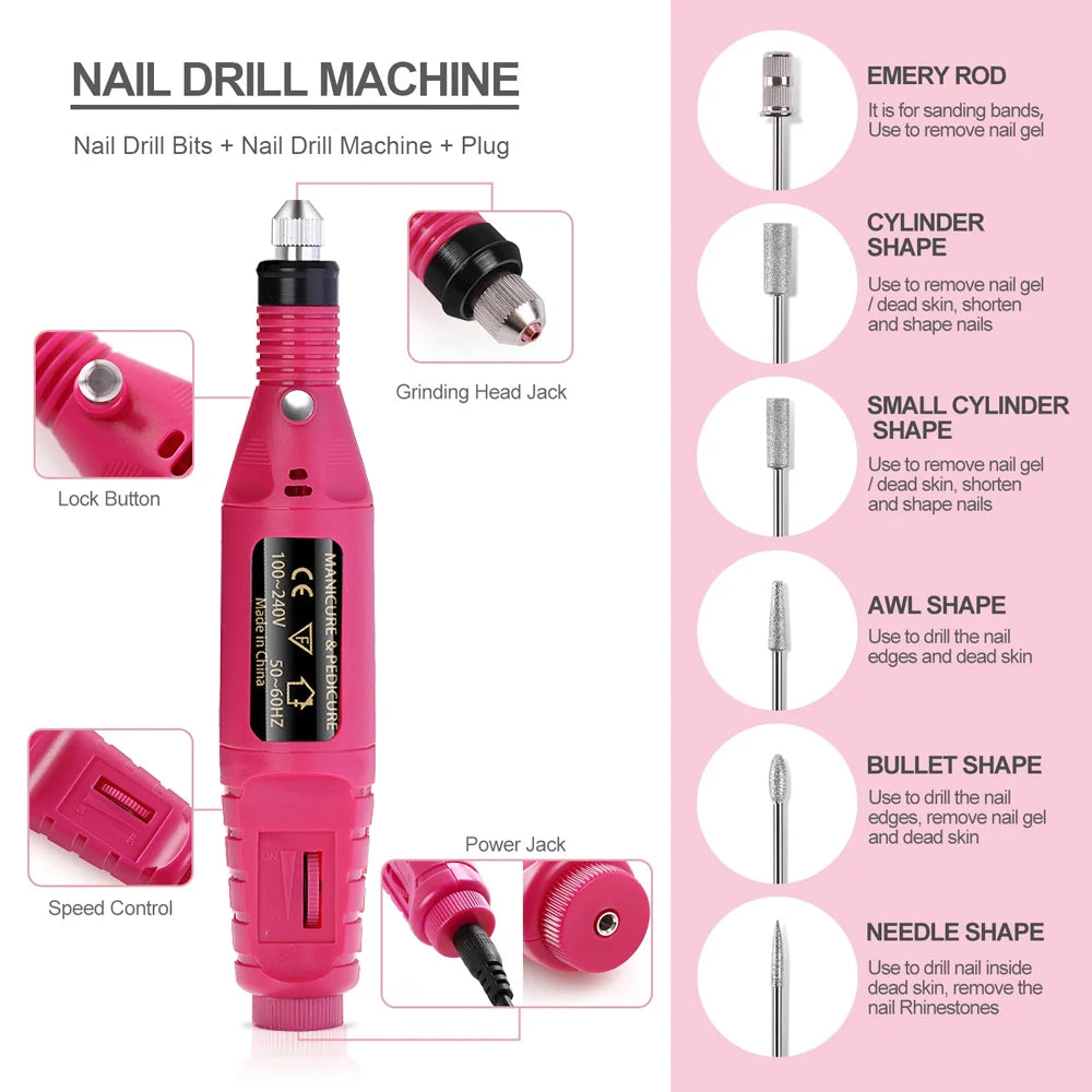 Electric Nail Sander Set