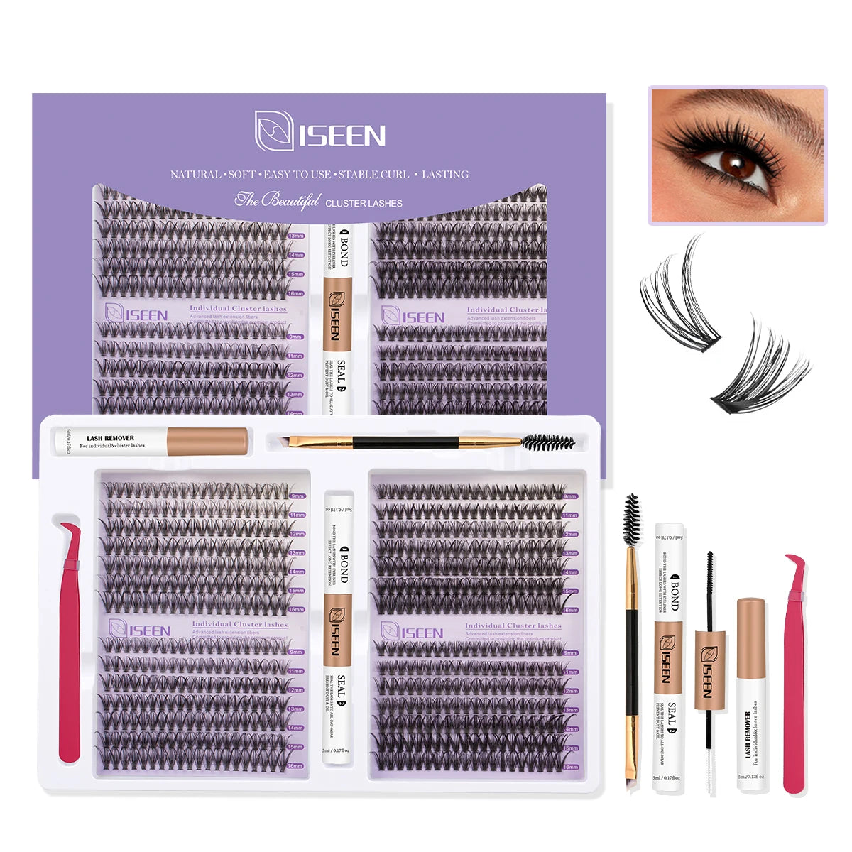 Eyelashes Cluster Cat Eye Natural long