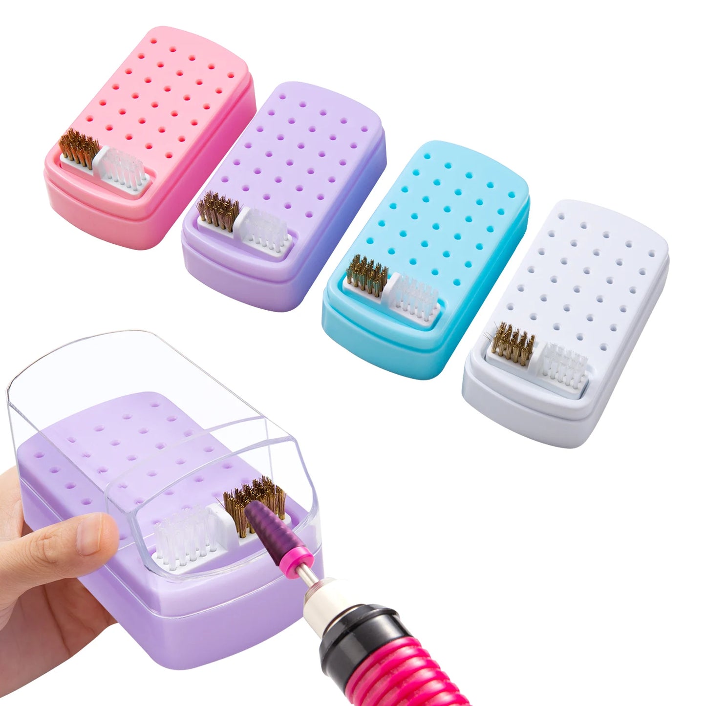 Nail Drill Bits Organizer Box