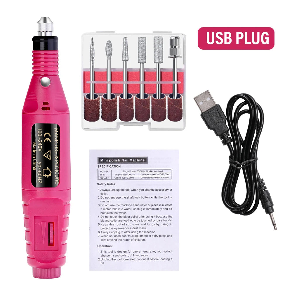 Electric Nail Sander Set