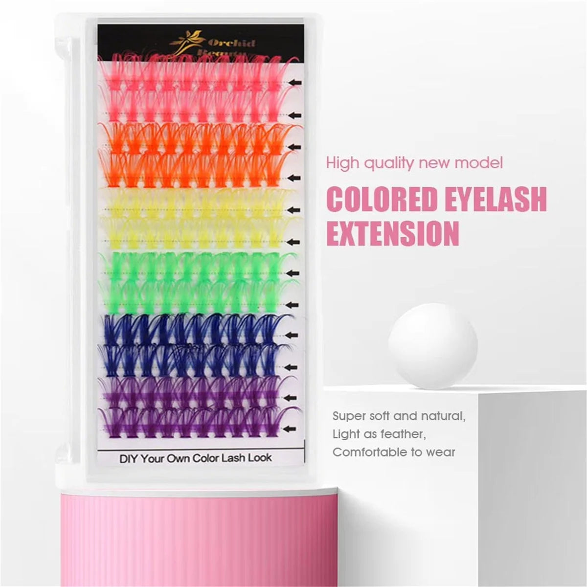 Colorful Individual Eyelash Extensions