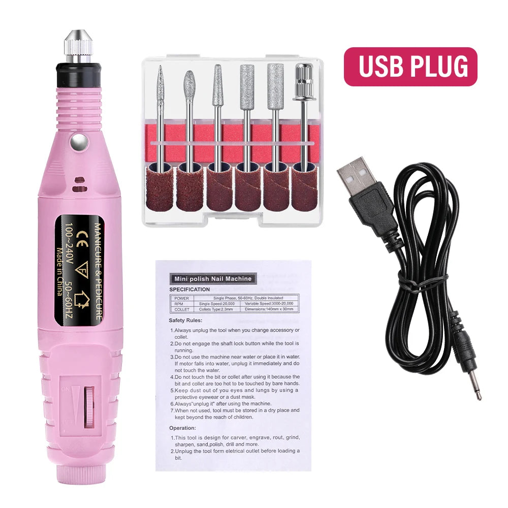 Electric Nail Sander Set