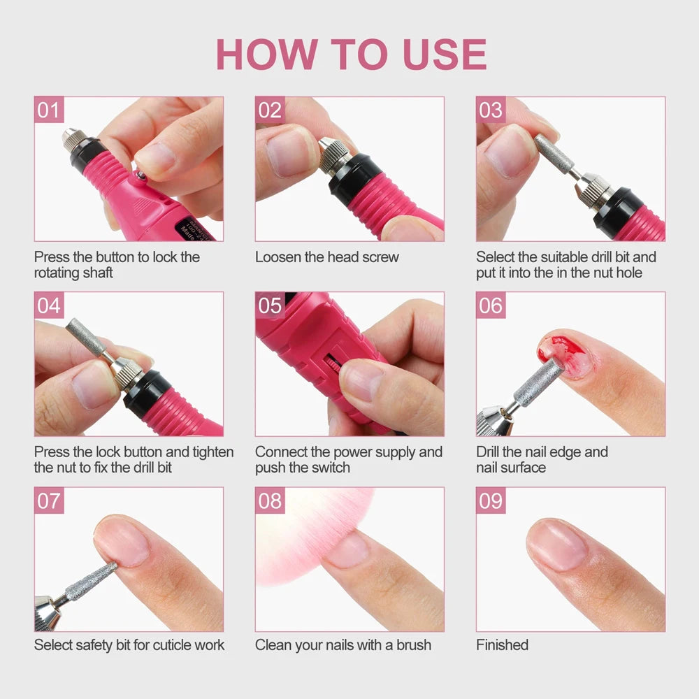 Electric Nail Sander Set