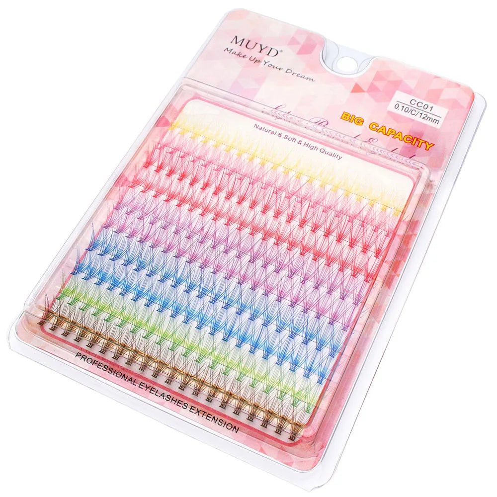 3D Russian Curly Thin Eyelash Clusters