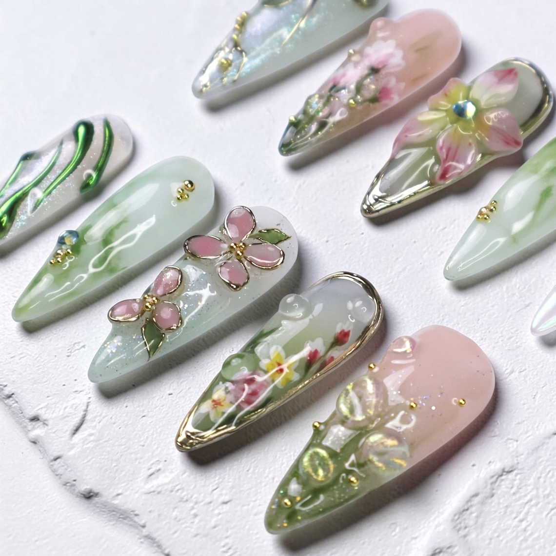 Lily Pad Nails