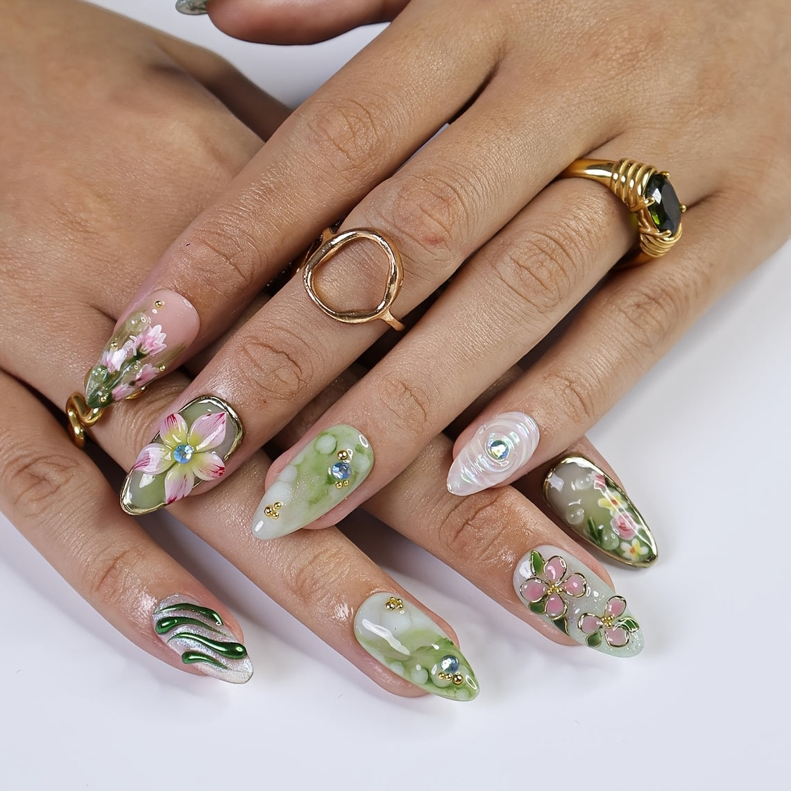 Lily Pad Nails